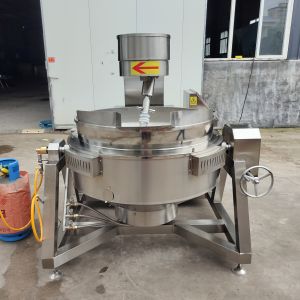 Wholesale Full-Automatic 300L Industrial Cooking Kettle with 1.5 kW Stirring Power and 8 mm Pot Thickness from china suppliers