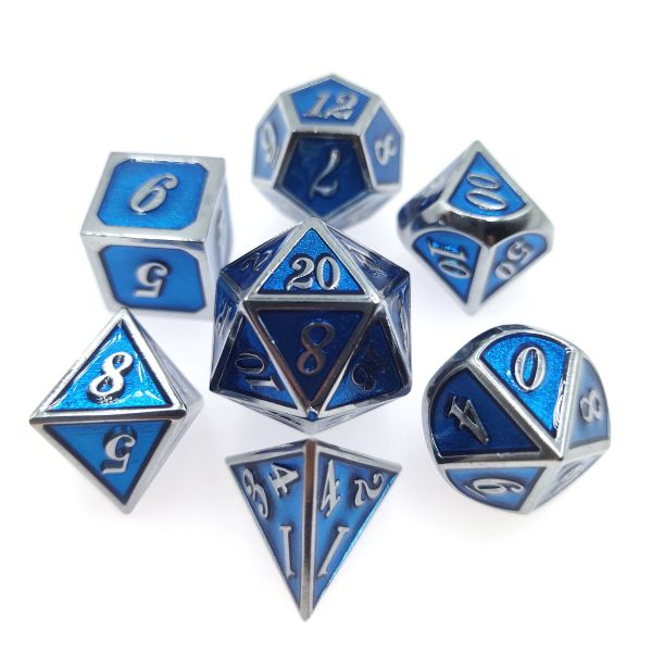 Quality Metal Polyhedral Ming Dice Set Multipurpose Custom Edge Lightweight Sharp for sale