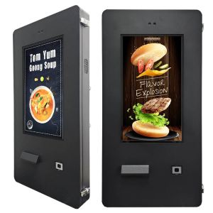24 Inch 1500nits Outdoor Dual Wifi 2.4G 5G Self Service Kiosk Scanner Printer