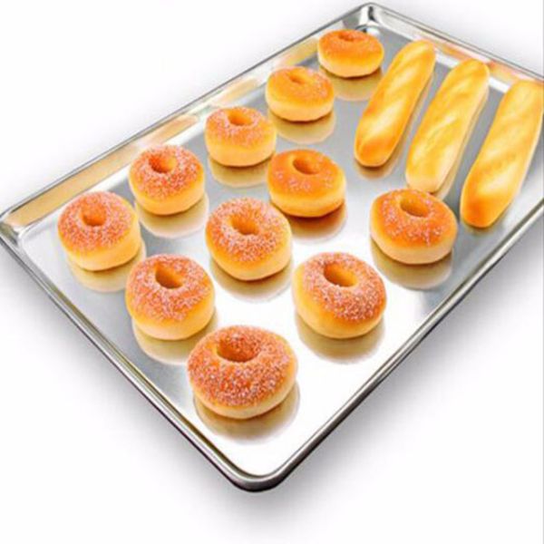 RK Bakeware China 400x600mm Aluminium Baking Tray , Aluminium Bread Cookie Sheet Pan Baking Tray