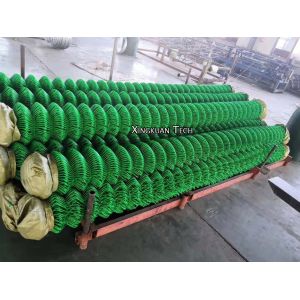 Galvanized Chain Link Fence Fabric Polyvinyl Chloride PVC To Keep Out Trespasser