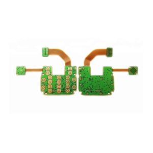 Yellow Rigid Flex PCB Fabrication 1oz Copper 5mil PET Material FR4 Stiffener