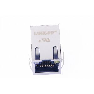 Wholesale Tab Down RoHS Magnetic RJ45 Jack Single Port With 10/100BaseT 0817-1GX1-21-F from china suppliers