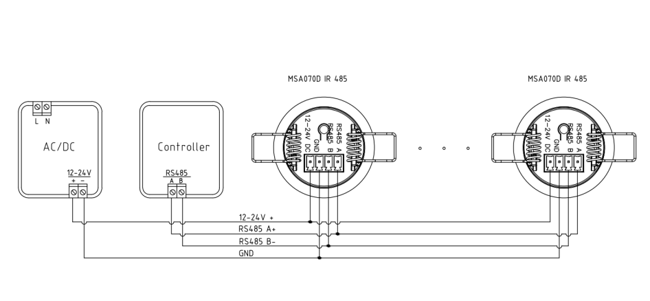 Additional wiring diagram for sensor installation