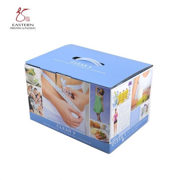 Quality Custom Printing Cardboard Carrying Box With Handle | Custom Business Shipping Boxes for sale
