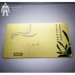 High Quality Customized Personalized Metal Membership Card With Number