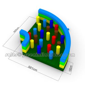 Best Lead Free Pvc Tarpaulin Material Custom Inflatable Obstacle Course