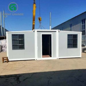 Wholesale Caravan Construction Expandable Prefab House Site Office Container from china suppliers