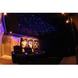 110 - 220V Fibre Optic Ceiling Light Kit Acoustical Black / Navy Blue / UV PMMA