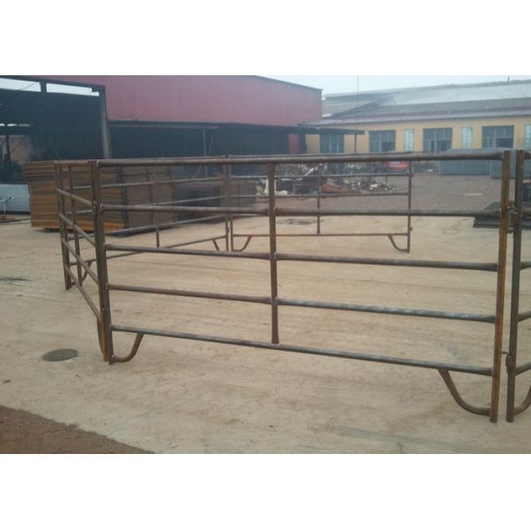 Low Carbon Steel Cattle Fence Panels 1.8m High With Square / Oval / Round Tube