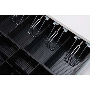 6.8 KG Ivory Black POS Register Touch Button Cash Drawer Counter Cash Box 410T