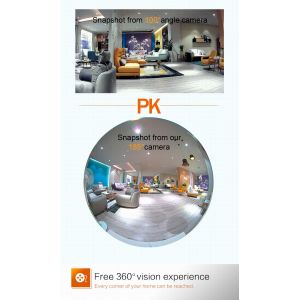 960P 360 Degree Fisheye Panoramic Wifi Wireless P2P Hidden IP Camera LED Bulb