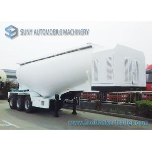 42m3 Capacity Three Axle Semi Tanker Trailers Q345 / AL5083 Material