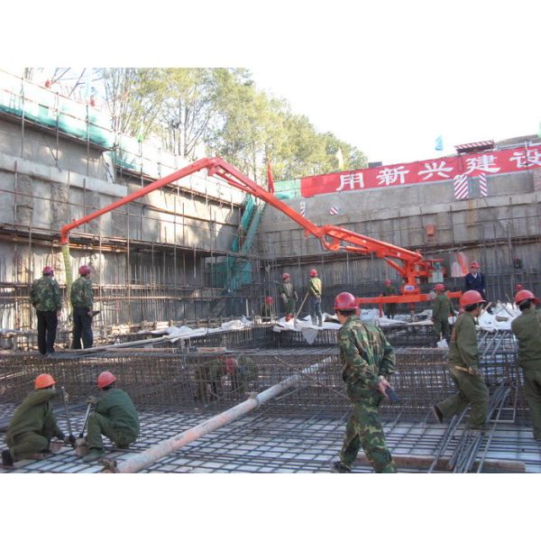Quality R Shaped 18m Manual Placing Boom For Concrete Distribution for sale