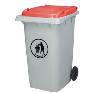 Outdoor plastic trash can usage 360 liter garbage bin in China dust bin with