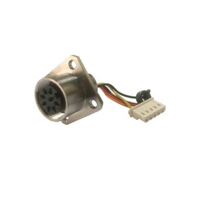 IP67 Waterproof 8Pin AISG Connector M16 Circualr Connector Brass With Nickel