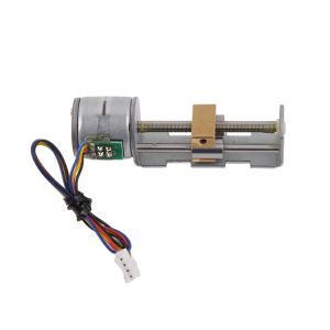 Phase 2 Linear Stepper Motor with 15.6 Ohms/phase Resistance and Stroke Length