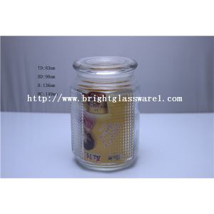 Wholesale glass sugar jar, glass bottle, glass candy jar with lid from china suppliers