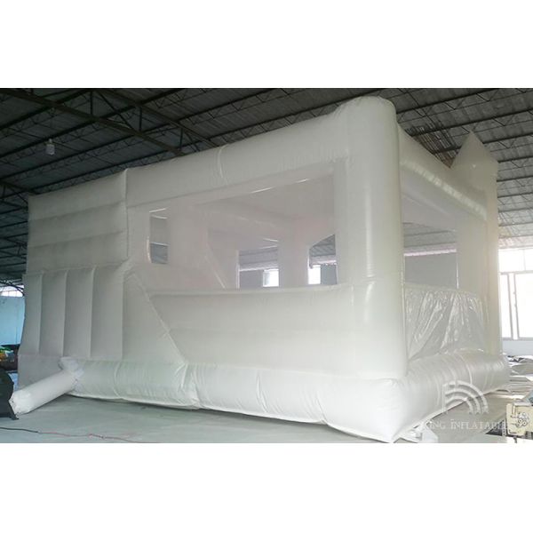 White Inflatable Bouncer Adult Wedding Party Bouncing Castle Kids Bounce Jump House Combo With Slide