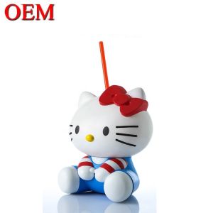 Custom Spider-Man 3D Model Bottle OEM Character Shape Straw Cup Made ABS 50oz