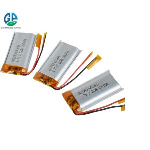 KC 3.7v 2.22wh 600mah Lipo Battery Pack , 802040 Li Poly Rechargeable Battery