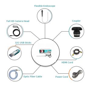 Advanced 4-in-1 Endoscopic System Featuring Simultaneous Rigid and Flexible