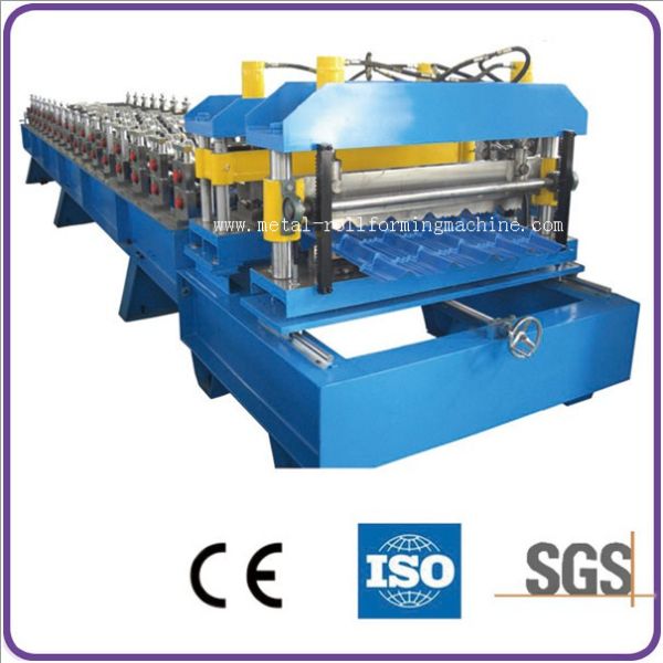 18 Stations/0.3-0.5mm Roof Tile Cold Roll Forming Machine Hydraulic Automatic