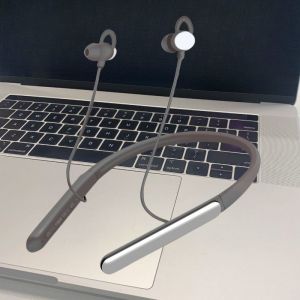 Black 80hr Hearing Device Around Neck ROHS Bluetooth Assistive Listening Devices