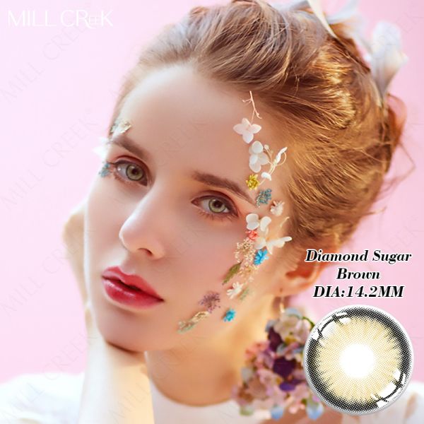 KSSEYE Soft Tinted Prescription Daily Colored Contacts For Dark Eyes