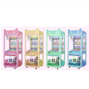 Dreamland good price for the pink color coin operated claw toys game machine for