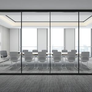 Customizable Snow White Conference Table with High Durability and White Steel