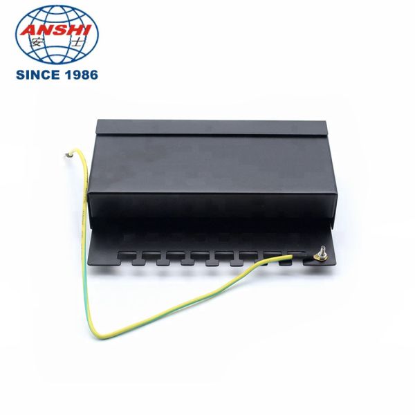 1U 8 Port CAT6 STP Rack Mount Patch Panel With Shielded