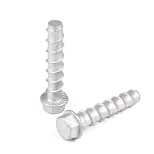 ZINC Finish M12 Concrete Screw Bolt for Elevator Sill Installation 100% QC