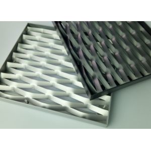 Gold Aluminum Expanded Mesh Cladding 3.5mm 4.0mm With Frame