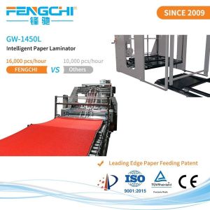 Carton Packaging GW-1450L Hot Laminating Machine for Plastic Film Mulching Modes