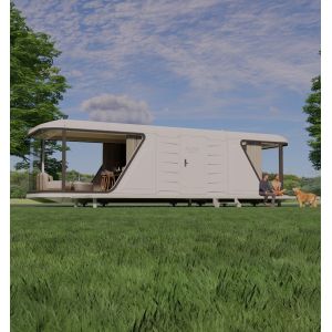 Luxury Prefabricated Beach Capsule Home for Hotels and Resorts