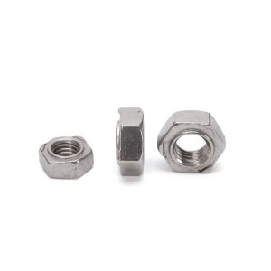 Chrome Plated Metric Stainless Steel Hexagon Weld Nuts in ISO Standard for