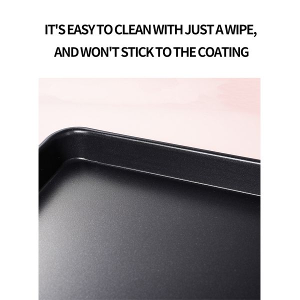 Customized Aluminized Baking Tray Sheet Pan for Bread Pizza Cake Cookie Bakery Oven