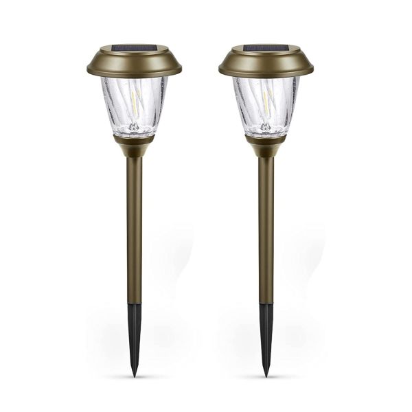 Quality Auto On / Off Solar Powered Pathway Lights 10-25LM Warm White Dustproof for sale