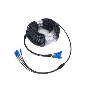 Portable Breakout Fiber Cable Reel With 6/8Core Breakout TPU Outdoor Armored