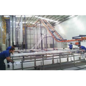 Wholesale Full-automatic Pure Water Washing Big Cyclone Powder Recycle Vertical Powder Coating Line from china suppliers