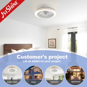 20 INCH/PEM Low Voltage LED Ceiling Fan Light with Dimmer Support and Fan