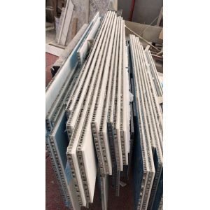 Honeycomb Composite Polished Marble Floor Tiles / White Marble Shower Tile