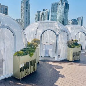 Wholesale Waterproof Windproof Camping Polystyrene PC Bubble Tent Transparent Dome House from china suppliers