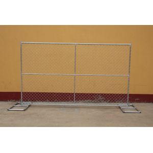 6'x12' temporary chain link fence panels tubing 1⅜"(35mm)x 16ga thick aperture 2