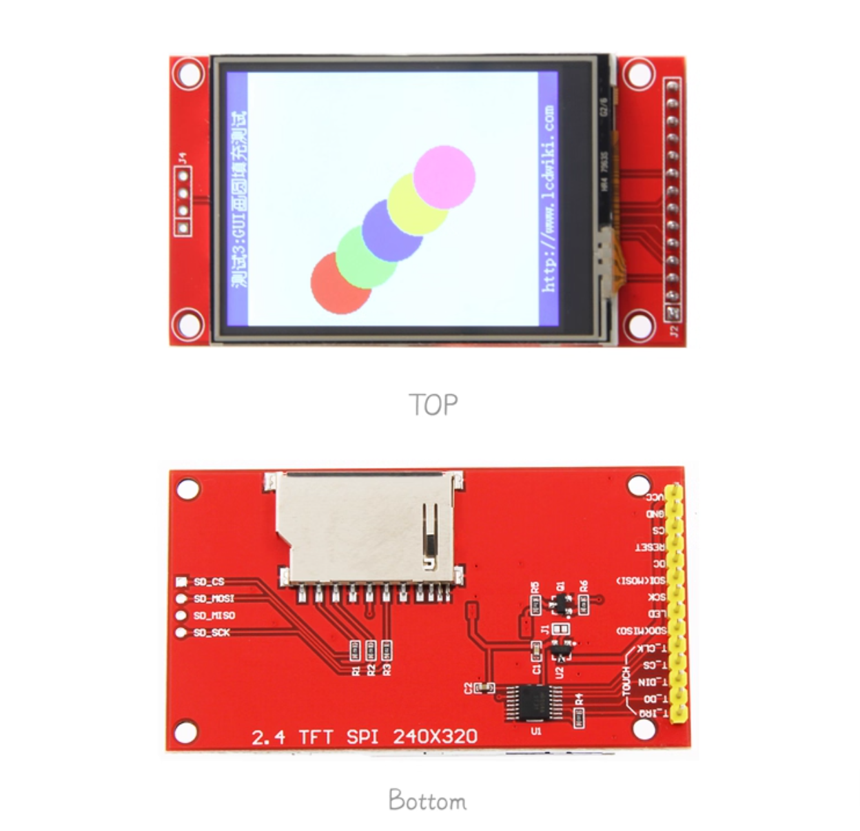 2.4 Inch ILI9341 SPI 320*240 TFT LCD Screen Module LCD Display With PCB Board