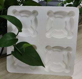 China Made Pulp Molding Shockproof Eco Friendly Coffee Takeaway Containers