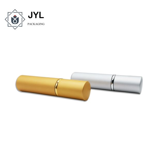 Reusable Aluminum Silver Perfume Atomiser , Leakproof Portable Perfume Holder