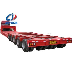 3 4 5 Axles Low Loader Lowboy 60T Max Payload Low bed Semi Detachable Lowbed