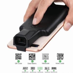 China Back Clip 2D DataMatrix PDF417 Wireless QR Code Scanner For Mobile Phone on sale